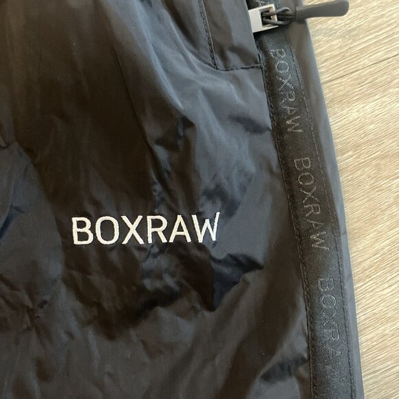 Boxraw Sweatpants Sauna Black Elastic Waist Pull On Jogger Drawstring  Mens L - Picture 2 of 5